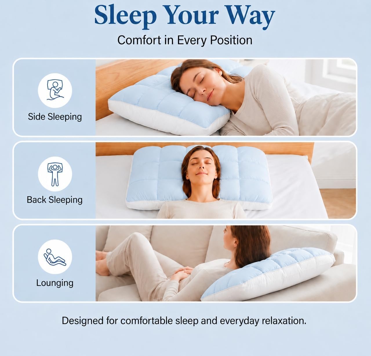 FrostCloud Fluffy Cloud Pillow